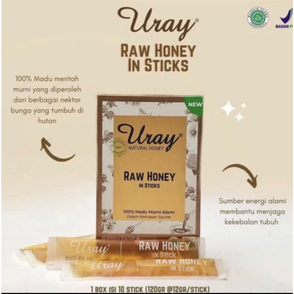 

Madu Uray Stick Sachet 10 stick x 12 gram Raw Honey