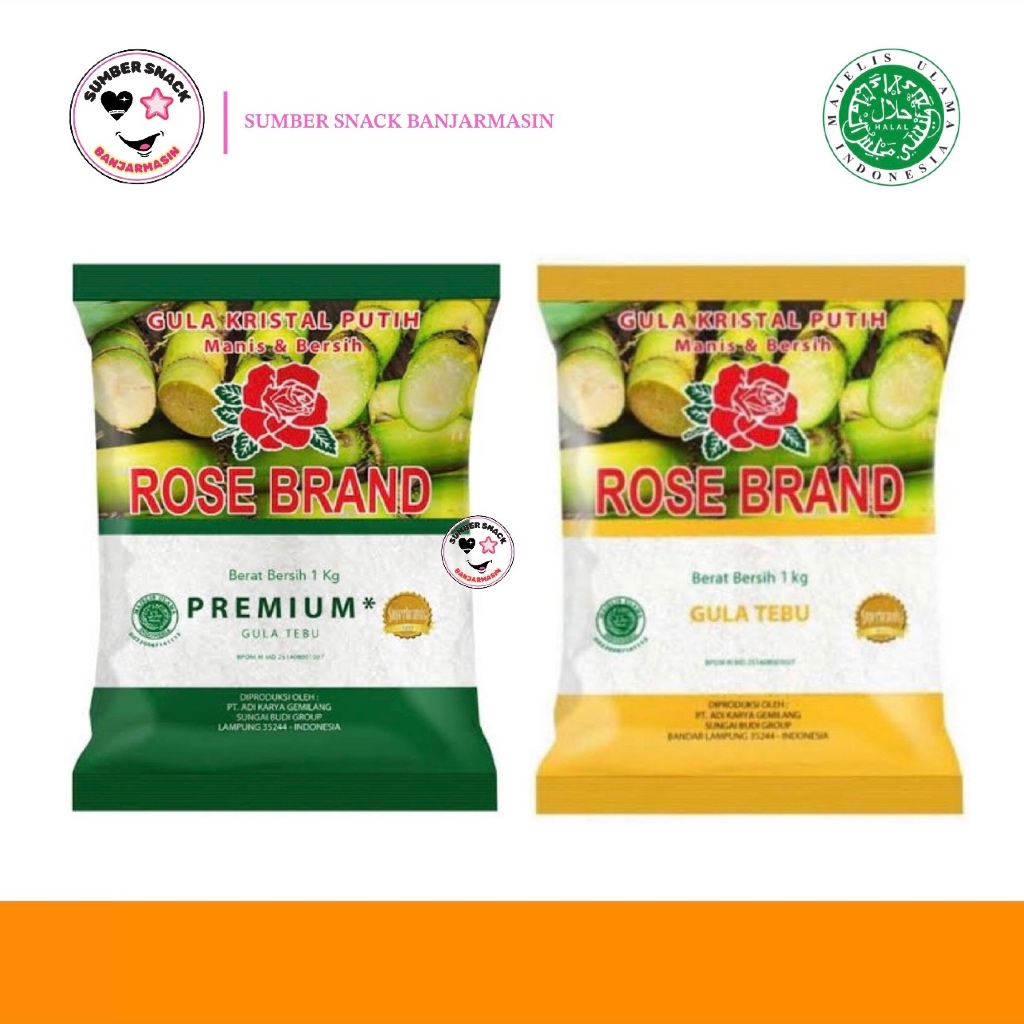 

Gula Tebu Rose Brand (1kg) (2 Varian)