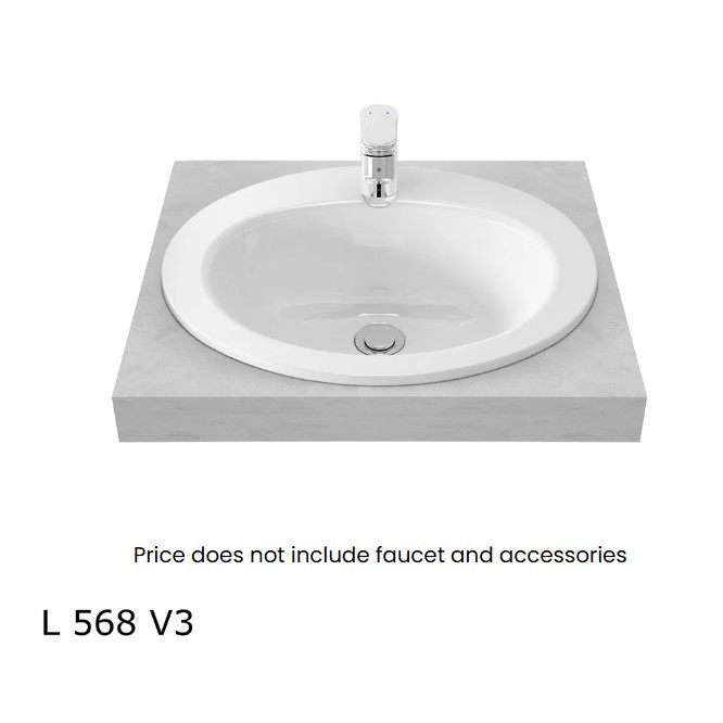 Wastafel TOTO L568V3 / Westafel Toto Tanam L 568 V3