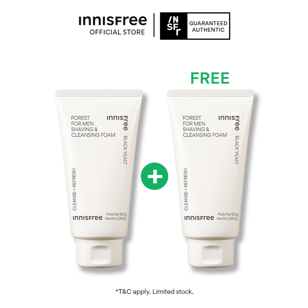 [Special] Buy 1 Get 1 Innisfree Forest For Men Shaving And Cleansing Foam 150ml - Sabun Cuci Wajah P