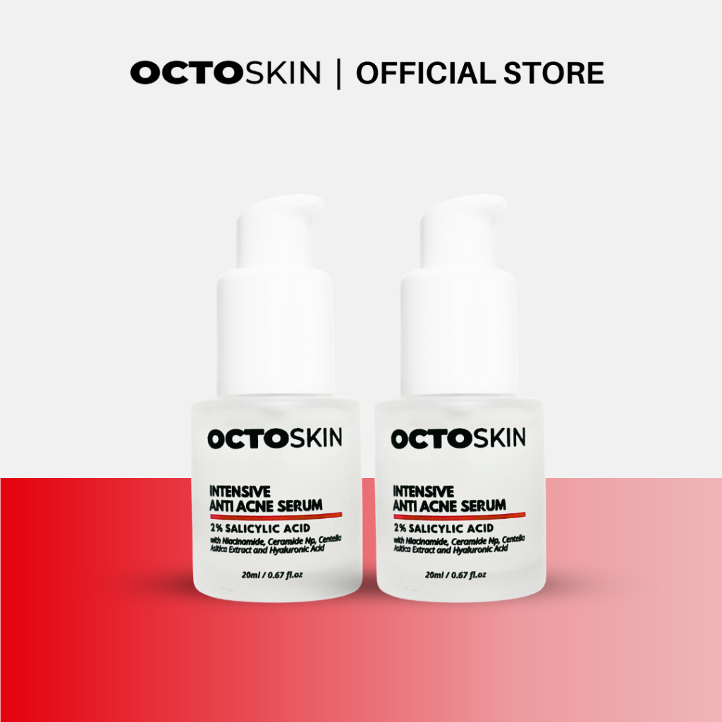 OCTOSKIN Paket Bundling 2pcs Intensive Anti Acne Serum 20ml