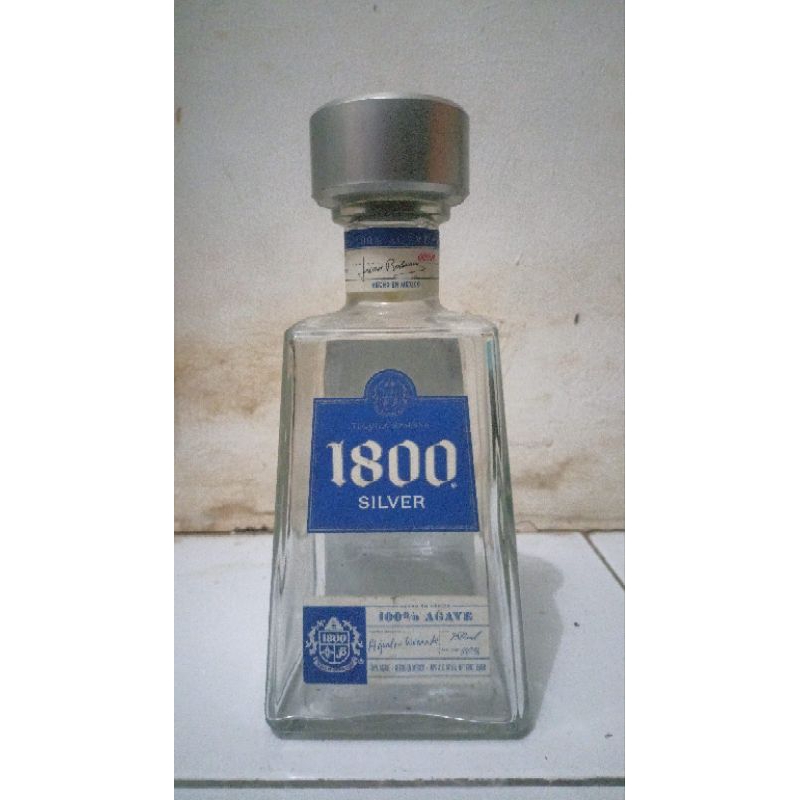 Jual Botol Bekas 1800 Silver Tequila.