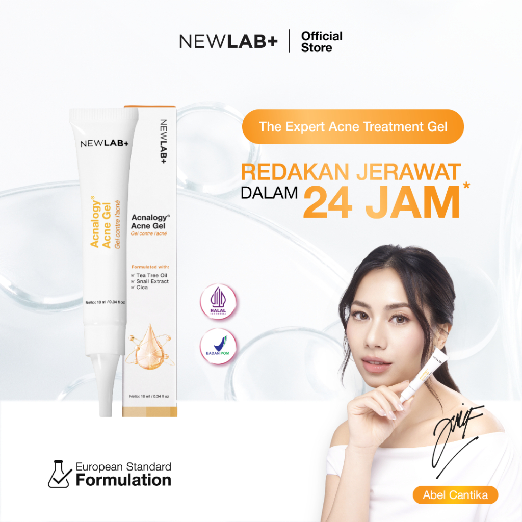 NEWLAB Acnalogy Acne Gel | Obat Totol Jerawat | Salep untuk Jerawat |Meredakan Acne Spot dan Bekasny