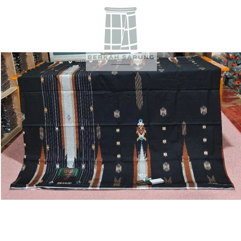 Berkah Sarung BHS ROYAL SGF GOLD HITAM PEKAT Sarung BHS Royal Premium Sarung Pria Dewasa