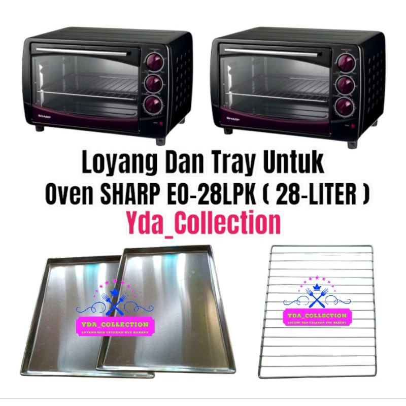 Loyang tray rak untuk oven SHARP EO-28LP kapasitas 28 liter / loyang oven listrik