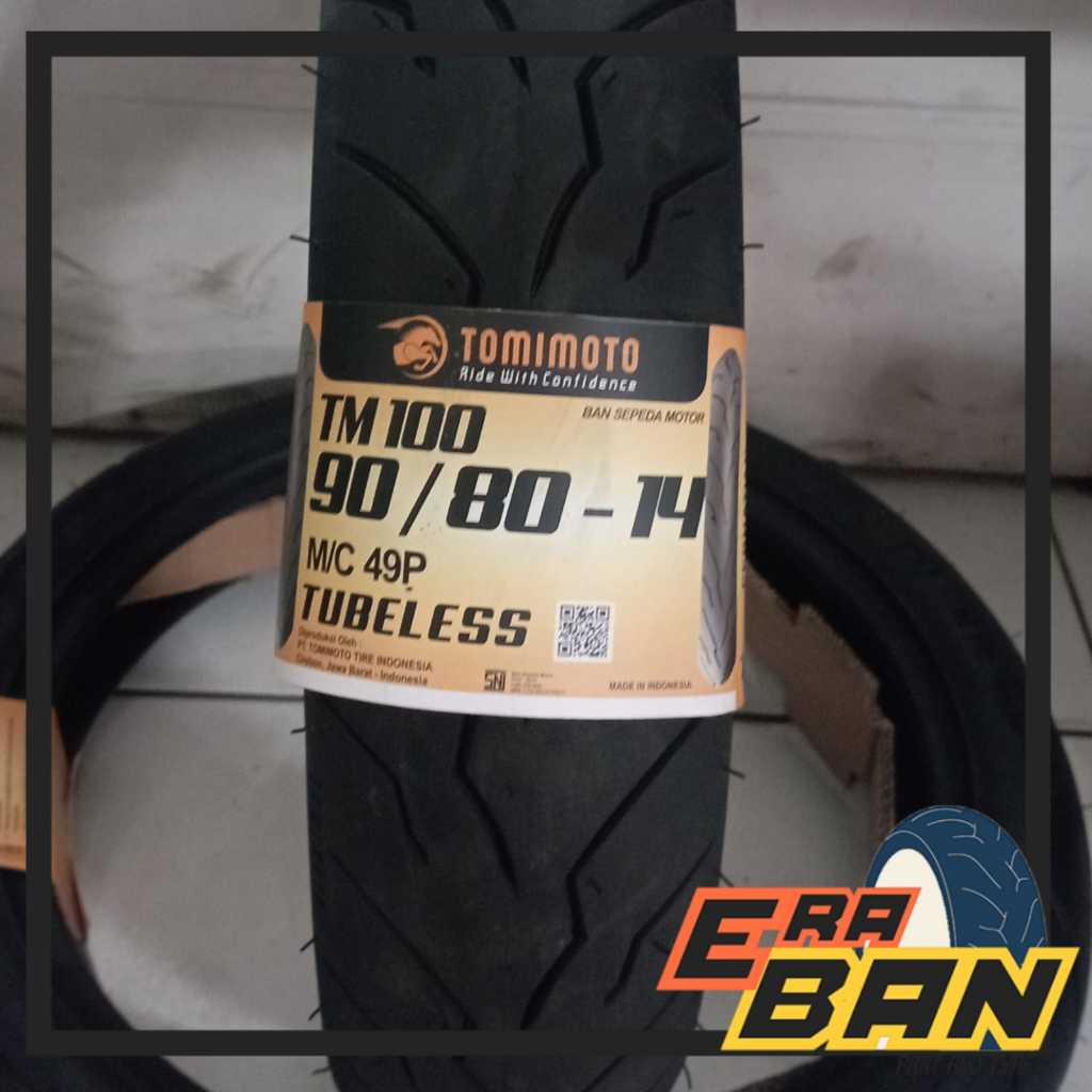 BAN LUAR TOMIMOTO TM100 90 80 RING 14 TUBELESS SOFT DONAT