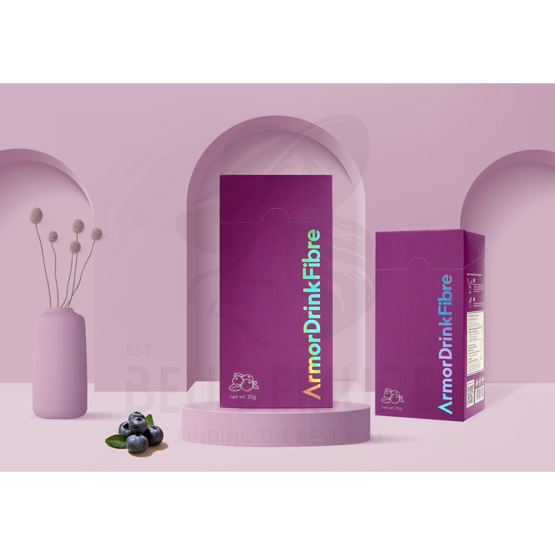 [NEW BATCH] Armor Drink Fibre 10 Sachet / Box | Fiber & Probiotic Drink | Pelangsing Alami Antioxida