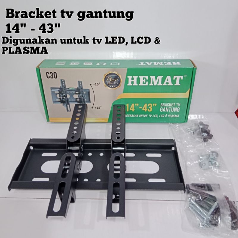 bracket tv led 43 inch gantung/Bracket tv Led 14 - 43 inch