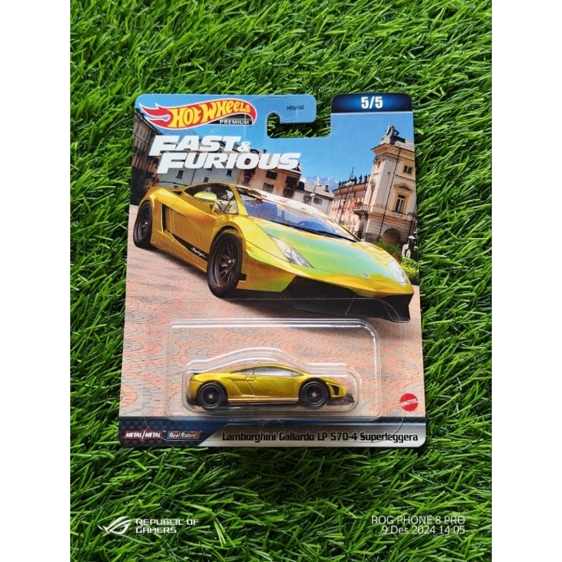 Hot Wheels PREMIUM Fast & Furious LAMBORGHINI GALLARDO LP 570-4 SUPERLEGGERA GOLD