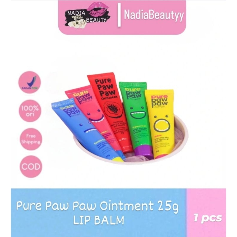 NadiaBeautyy - Pure Paw Paw Ointment 25g | Lip Balm Pure Paw Paw | Lip Balm