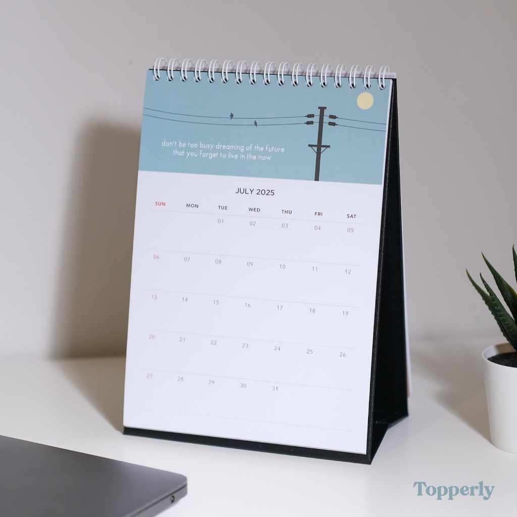 

Topperly Kalender Meja Goals 2025 Calendar Quotes Desk Kalender Duduk