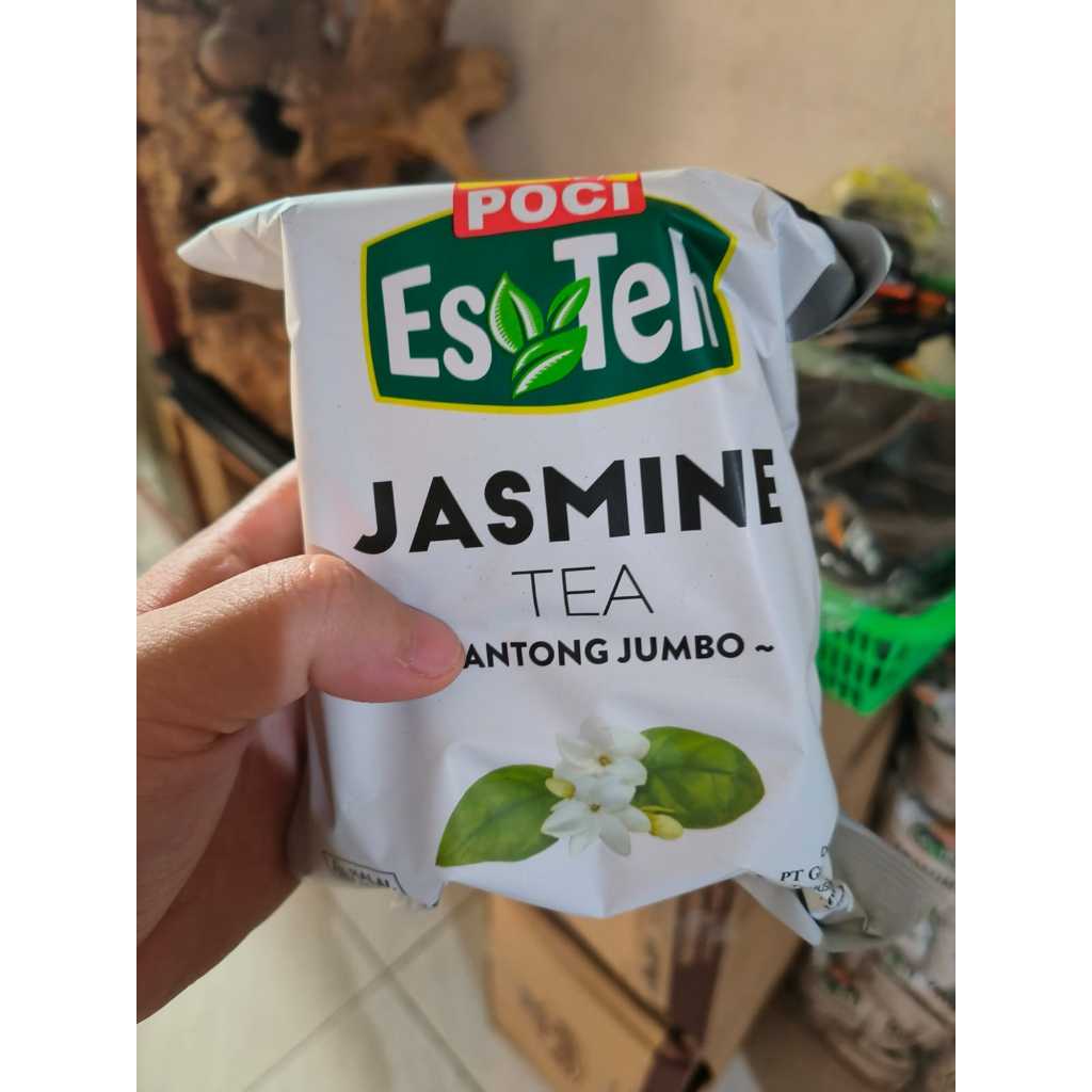 

serbuk teh poci jasmine dan vanilla 100gr celup jumbo poci vanila, melati 100 gr ASLI 100%