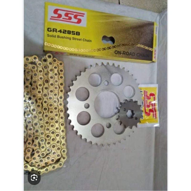 Gir/Gear GSX150R SSS satu set depan belakang rantei 428 sb