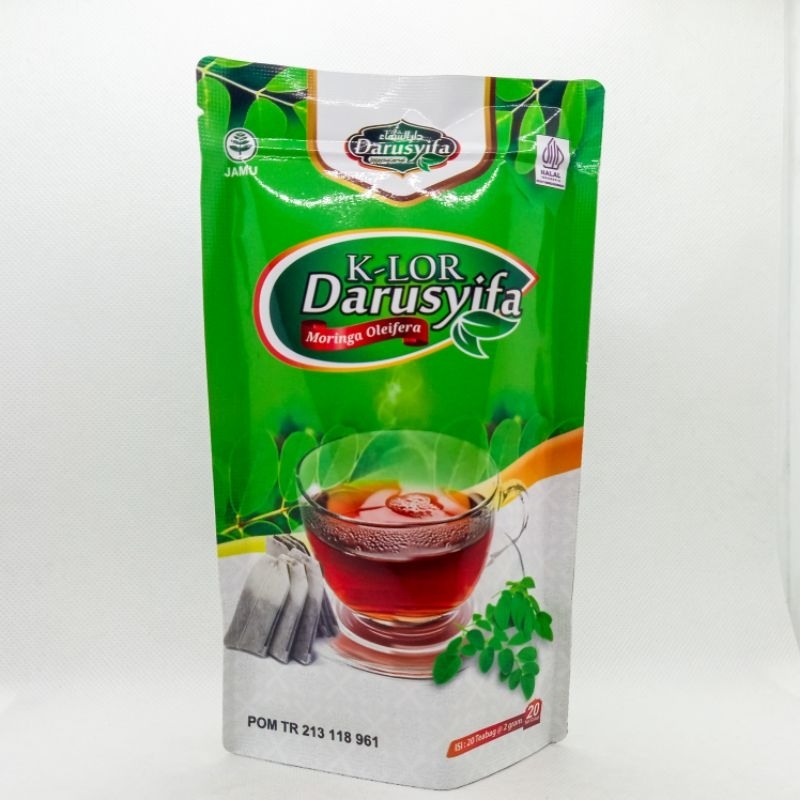 

teh celup daun kelor darusyifa 20 sachet / teh celup kelor 20 sachet darusyifa original