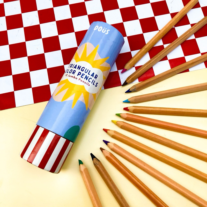 

Jumbo Triangular Color Pencils by Dous