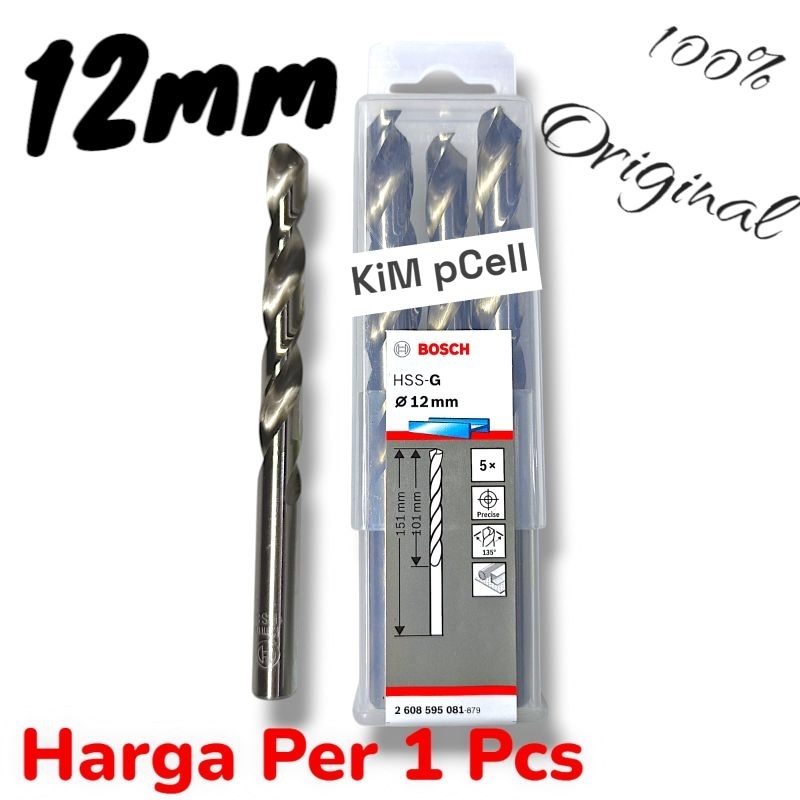 BOSCH MATA BOR BESI 12mm Original harga per 1 pcs mata bor