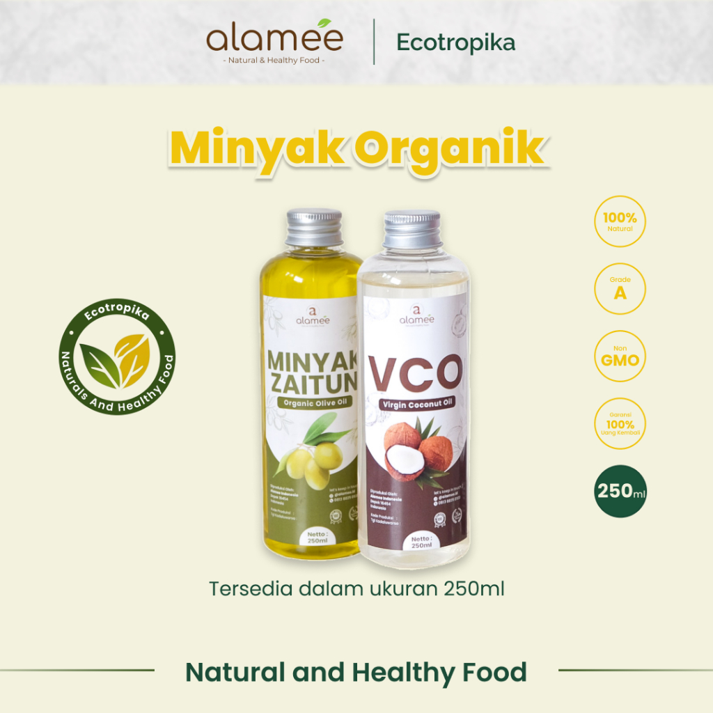 

Minyak Zaitun Extra Virgin Olive Oil Organik Minyak Kelapa Premium Murni Asli Organik Virgin Coconut