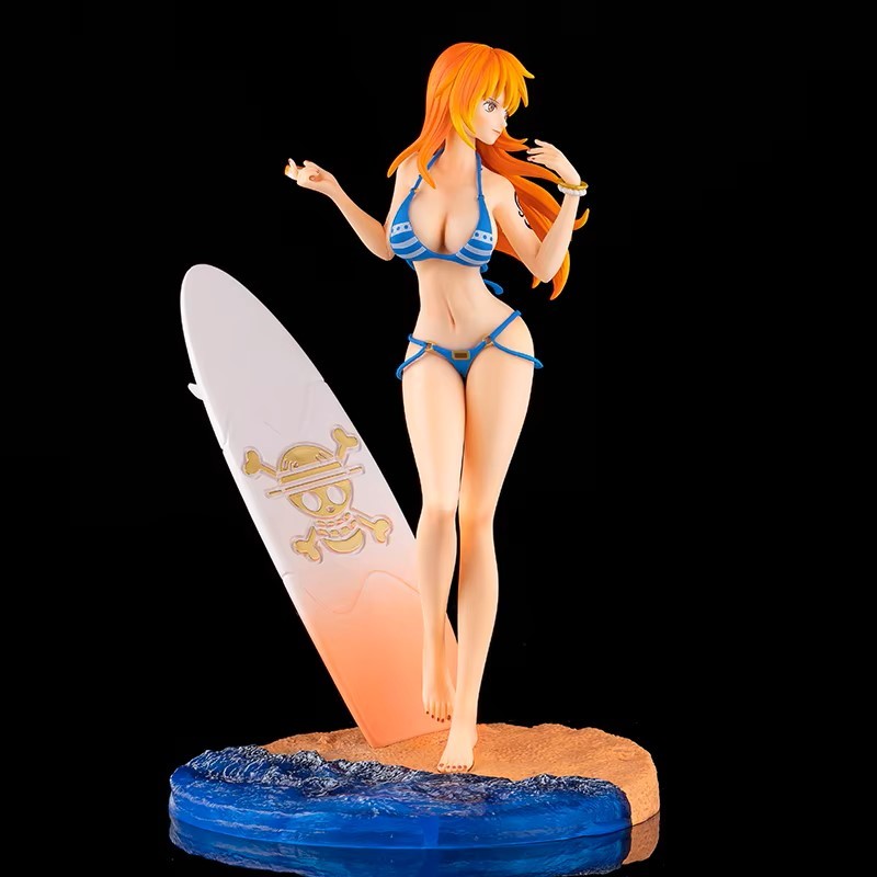 action figure one piece nami swimsuit pantai cast off