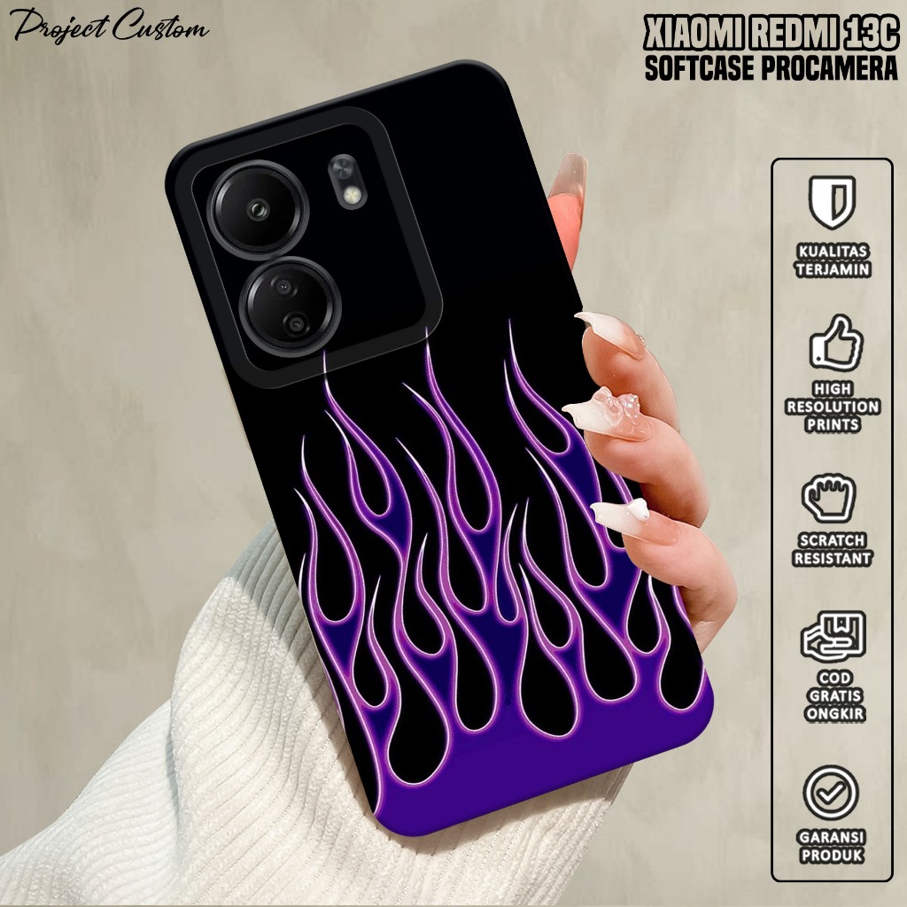 Softcase Xiaomi Redmi 13C - Case Hp Xiaomi Redmi 13C ( FIRE ) Silikon Hp Xiaomi Redmi 13C - Casing H