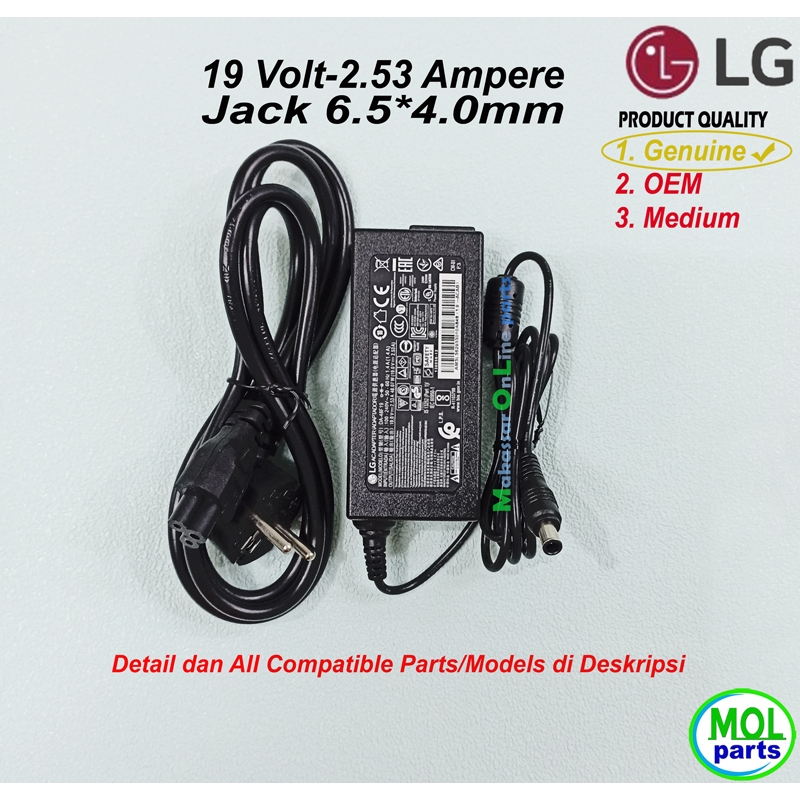 AC DC Adaptor TV LED LG 32MB25VQ Lv320DUE 32LF5800 LCAP35 DA-48F19 A4819_FDY Samsung A4819-FDY BN44-