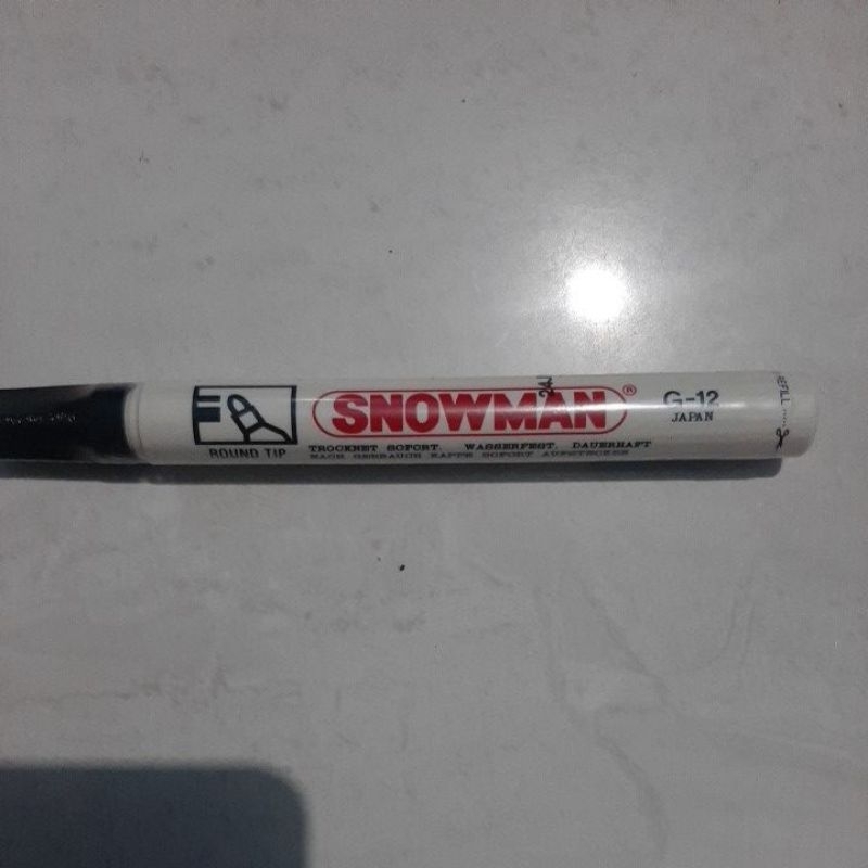 

SNOWMAN - Spidol Marker Permanent G-12 Hitam