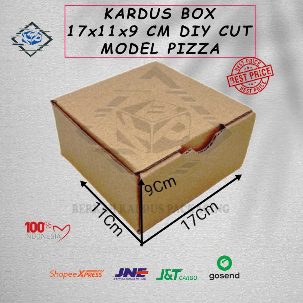 

Kardus box 17x11x9 cm diy cut model pizza