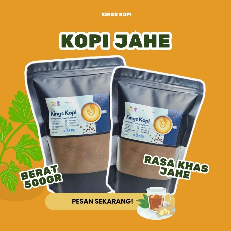 

Bubuk Kopi Jahe Rasa Khas Berat 500 gram