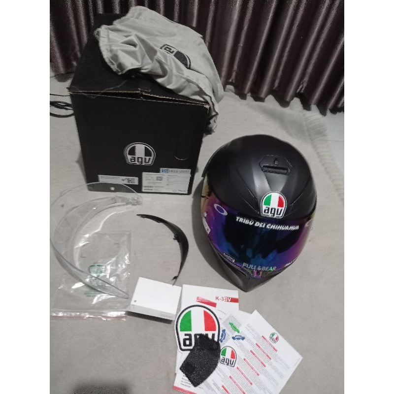 AGV k3 sv Black Matte Size M Like New 99.9%