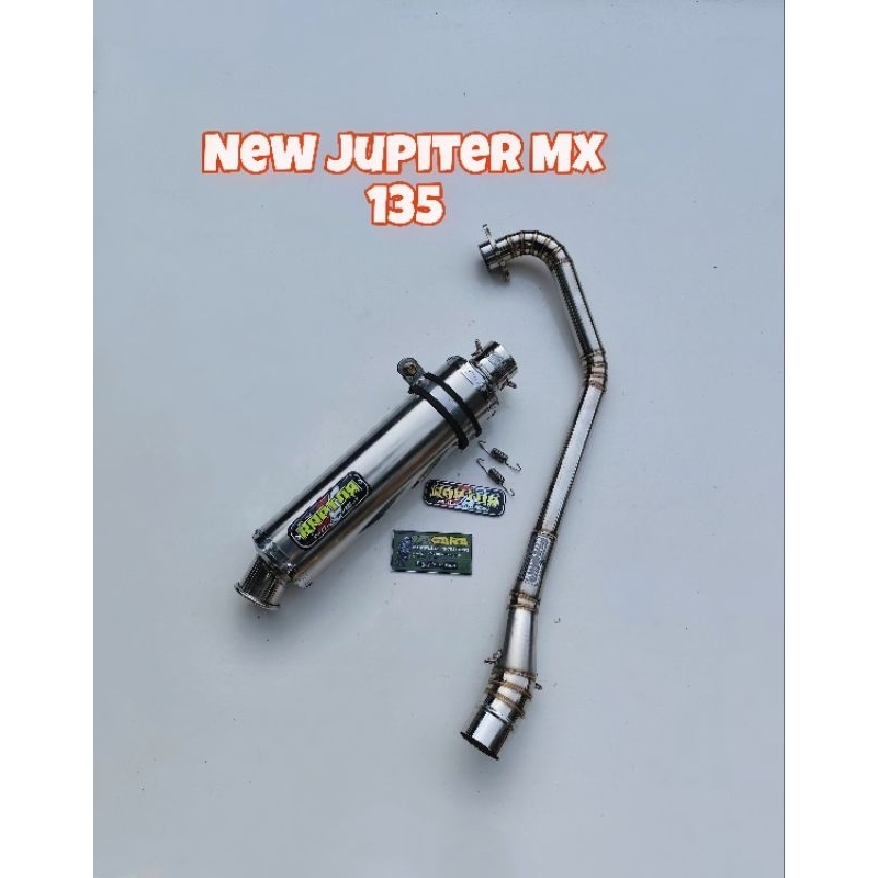 Knalpot Racing Stainless New jupiter Mx 135 Original Raptor
