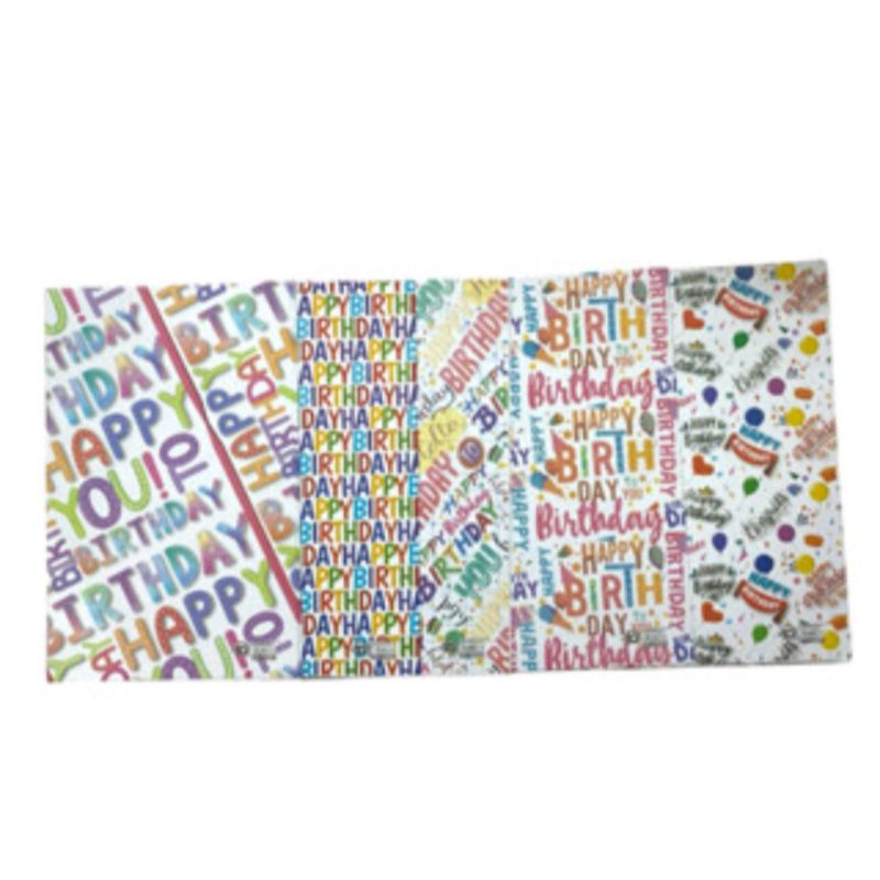 

Kertas kado motif happy birthday and cake