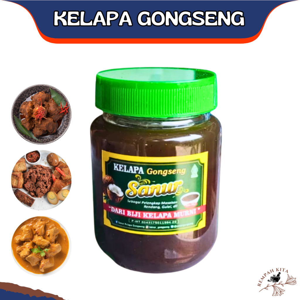 

Kelapa gongseng Ambu ambu Rendang Kelapa Sangrai Khas Aceh Sanur 200gram