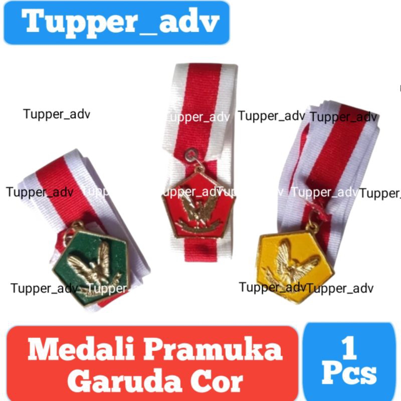 Medali Garuda Pramuka Logam Cor Siaga Penggalang Penegak /Kalung Medali Pramuka Cor Logam Bijian