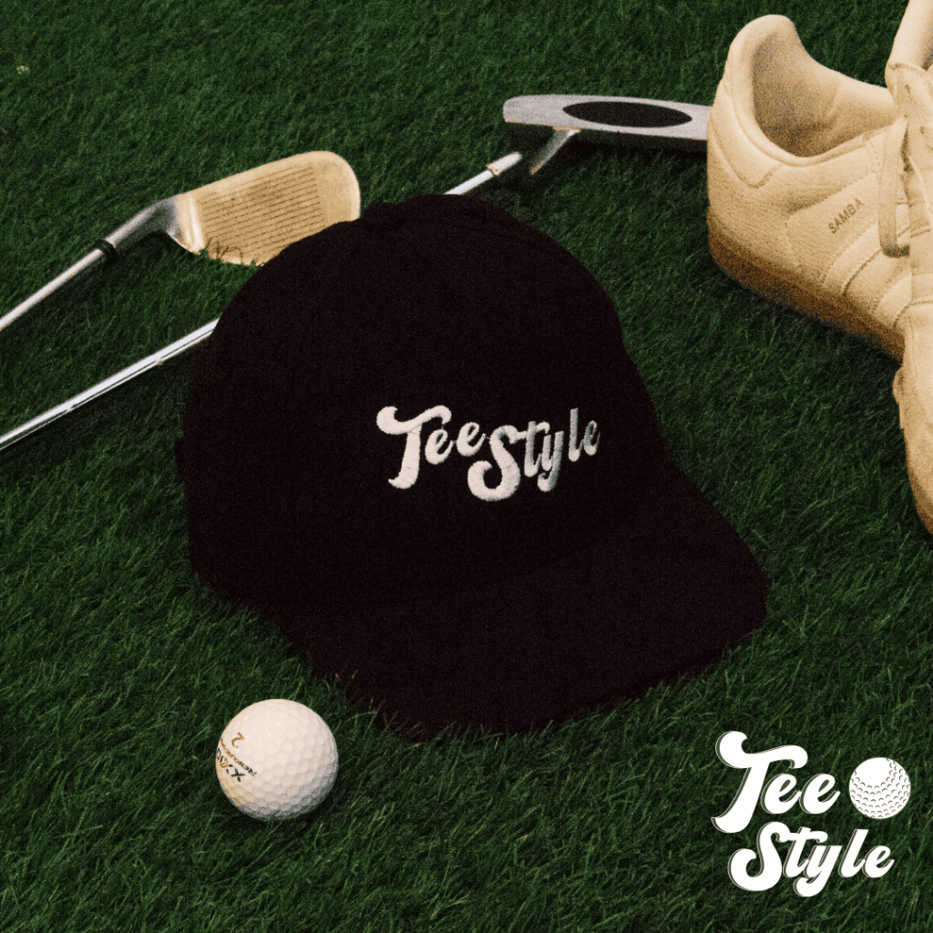 Topi Golf/Topi Baseball Pria Logo TeeStyle Hitam