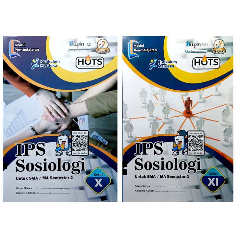 BUKU LKS BUPIN SMA IPS SOSIOLOGI KELAS 10 11 SEMESTER 2 GENAP 2024/2025 KURIKULUM MERDEKA | PUSAT LK