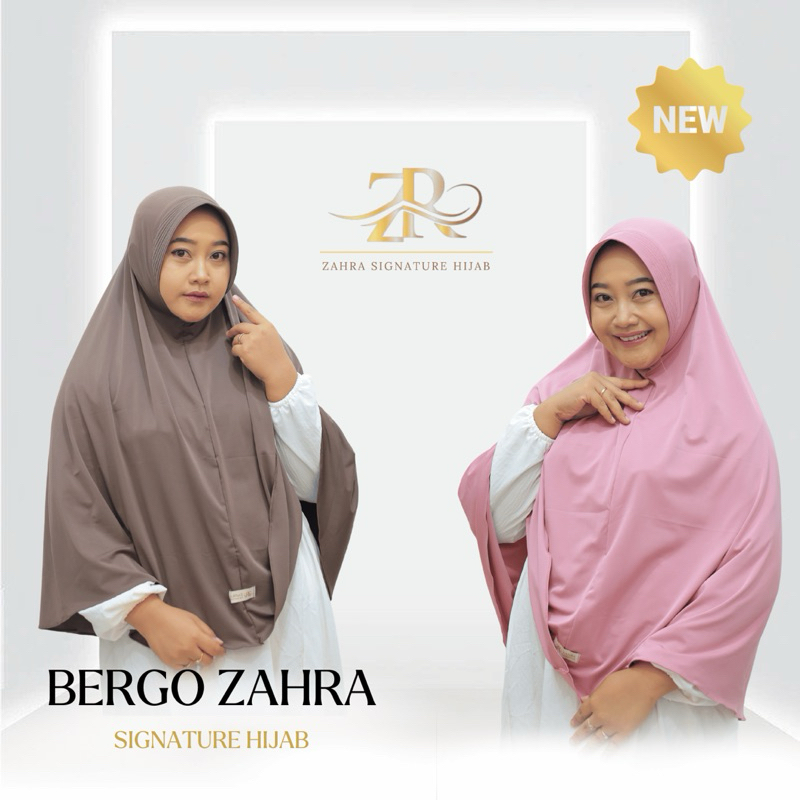 ZAHRA | Hijab Daily Syari Bergo Instan Zahra Ukuran XL || Bergo Syari Jumbo