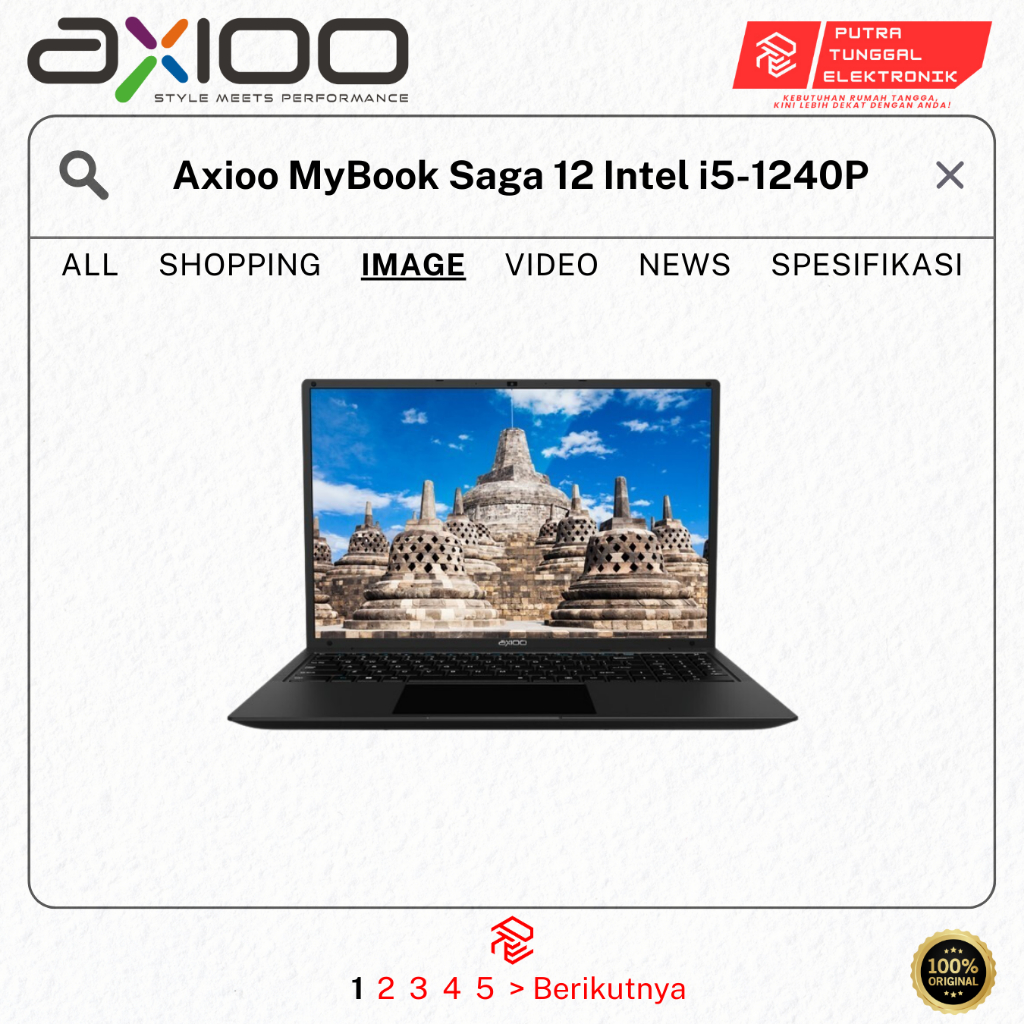 Axioo MyBook Saga 12 Intel i5-1240P Laptop PRODUK 100% ORIGINAL AXIO
