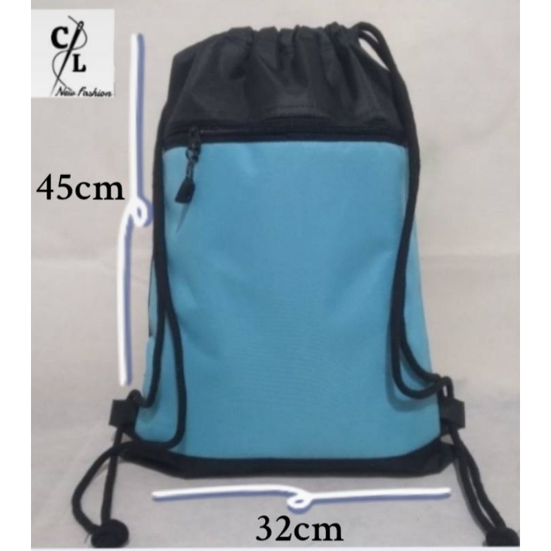 

Tas promosi String Bag Putih Polos Bahan Canvas Custome Size Sablon Tas anak sekolah/promosi perusahaan/Travelling