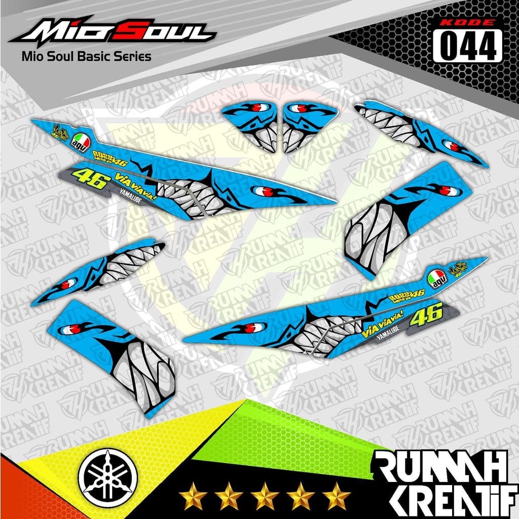 Decal Sticker Striping Variasi Mio Soul/Yamaha Mio Soul/Decal Mio soul/Striping Mio Soul
