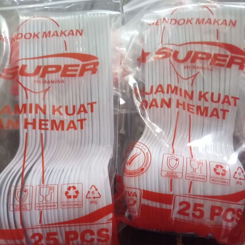 Sendok Makan Putih | Sendok makan plastik