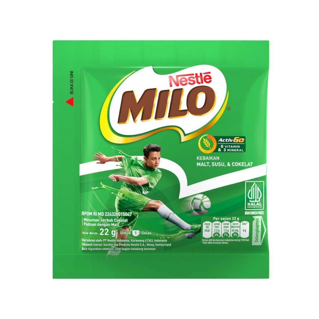 

MILO Sachet 22g – Lebih Malt Cokelat, Dijual Eceran Murah!