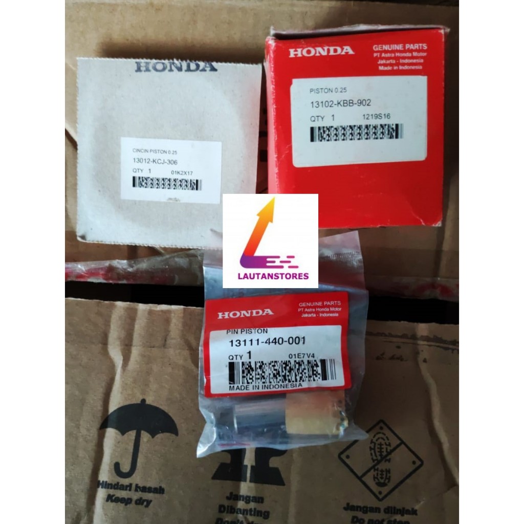 13102-KBB-902 13012-KCJ-306 13111-440-001 Piston Kit Tiger Oversize 25 (Piston, Ring, Pen Piston)