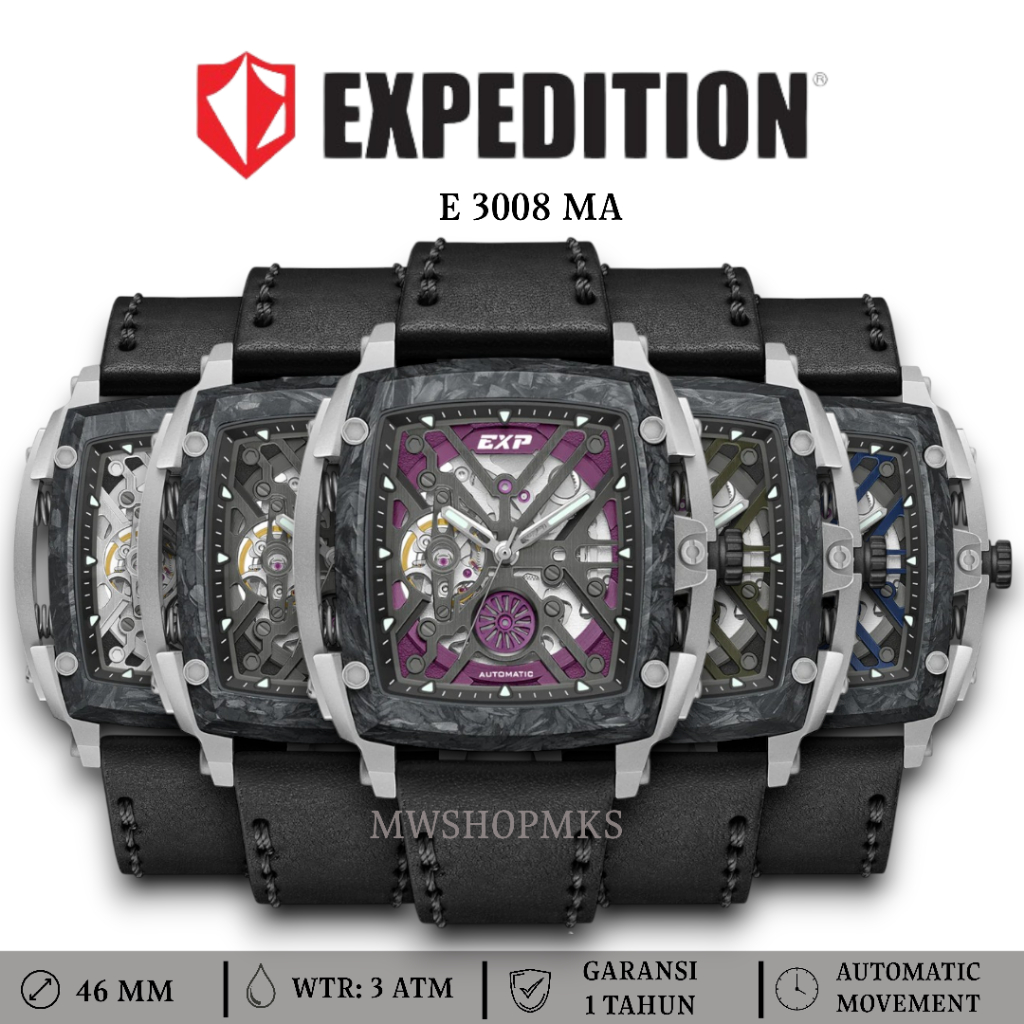 Jam Pria Expedition E3008 E 3008 E3008MA Automatic Limited Edition Original Garansi Resmi