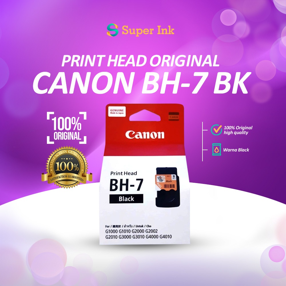 Print Head Cartridge CANON BH7 Black Hitam CA91 CA92 G4000 G1000 G2000 G3000
