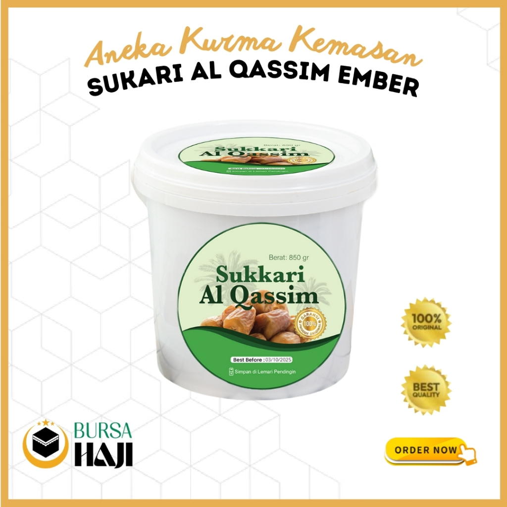 

Kurma Sukkari Al-Qassim Ember 850gram / Sukari Al Qassim