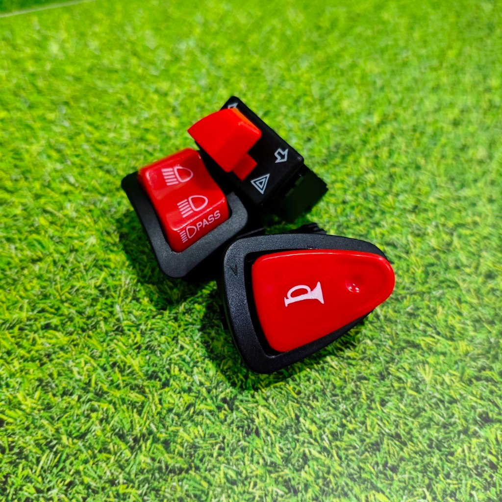 Paket Saklar Pass Beam 4 Pin Saklar Klakson Saklar Sein Plus Hazard Model Vietnam Universal Beat Str