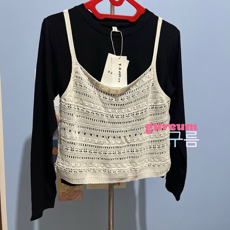 [READY] (NEW) BAJU WANITA HITAM LENGAN PANJANG + INNER RAJUT (PEMAKAIAN BISA DI PISAH)