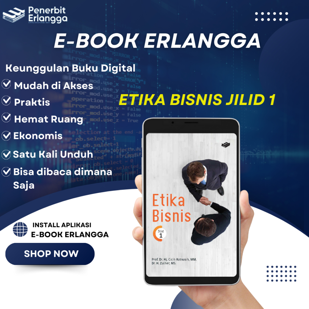 [Erlangga Official] Buku Digital: Etika Bisnis Jilid 1 6 Bulan E-book Erlangga