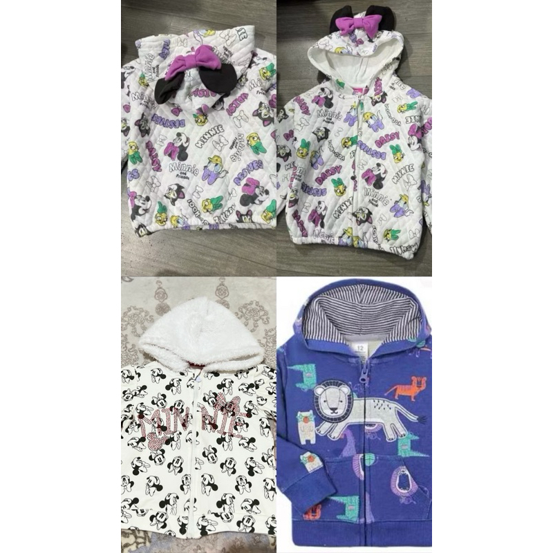 Jacket Hoodie Anak Perempuan Minie Mouse / Anak Laki Laki Carter’s