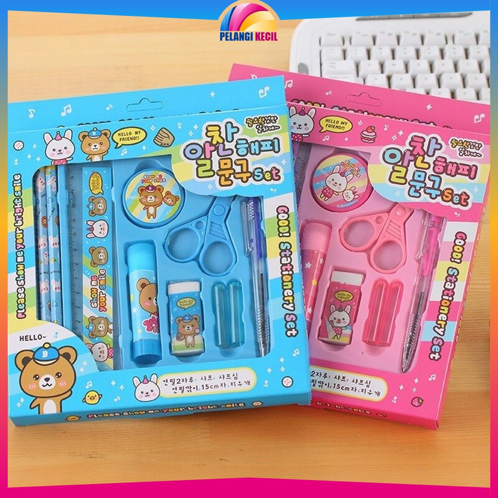 

Paket Alat Tulis Anak 8IN1 Karakter / Alat Tulis Set Anak TK Gift Kids Stationery / Set School Supplies for Child Pelangi Kecil A26