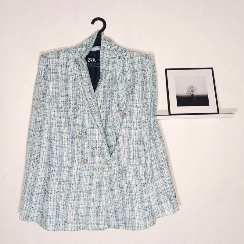 Blazer Branded Zara Tweed